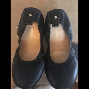 Black Yosi Samra Leather Samara 2.0 ballet flats